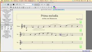 Lezione 1 di Musescore inserire una semplice melodia [upl. by Ainocal312]