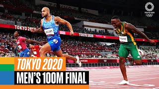 Mens 100m final 🏃‍♂️  Tokyo Replays [upl. by Noirod]