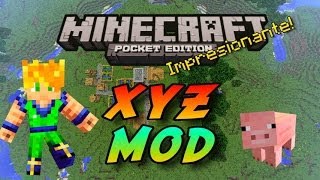 MINECRAFT PE XYZ MOD [upl. by Nilyram]