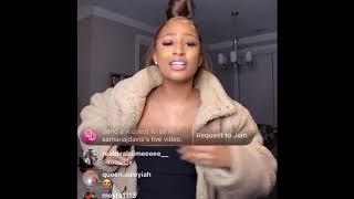 Samaria Sings her heart out to Toosii2x  LIVE KARAOKE on ig Live [upl. by Myers459]