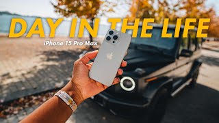 iPhone 15 Pro Max Real Day In The Life Review Battery amp Camera Test [upl. by Notla]