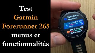 Test Garmin Forerunner 265  écran AMOLED sur une Forerunner [upl. by Assertal]