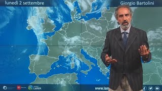 Le condizioni meteo di oggi e domani OGGI instabile con calo termico DOMANI prevalenza di sole [upl. by Ayocat]