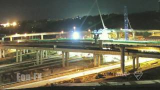 TimeLapse Construction Westlink M7 Light Horse Interchange by EonFX [upl. by Llekram212]