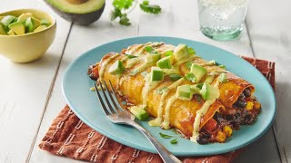 Veggie amp Black Bean Enchiladas Recipe  Old El Paso Recipes [upl. by Oterol38]