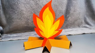 DIY Paper Campfire 🔥 How to Make a Bonfire at Home [upl. by Nae]