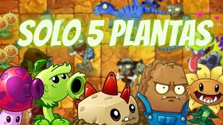 PVZ 2 PERO con SOLO 5 PLANTAS  Parte 8  Pantano del Jurásico [upl. by Conlon640]