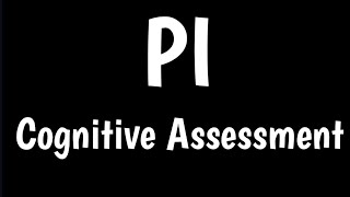 PI Cognitive Assessment Sample Question 5 [upl. by Arnelle]