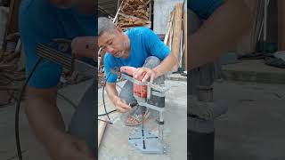 Hand drill into bench drill stand High performance practical tools Hardware tools Wisdom of the [upl. by Birdt]