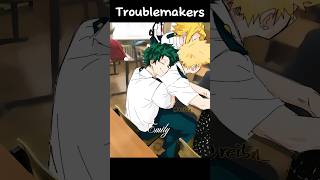 Troublemakers🥦💥❄️🔥anime mha bnha deku bakugou todoroki myheroacademia fyp shorts [upl. by Dleifyar796]