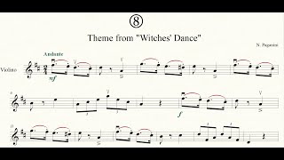 Theme from Witches Dance Violin backing track [upl. by Riess]