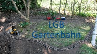 Kleine LGB Eisenbahn im Garten Anleitung zum selber bauen [upl. by Inaj973]