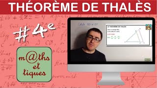 Calculer une longueur à laide du théorème de Thalès 1  Quatrième [upl. by Avah]