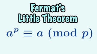 Fermats Little Theorem  A Proof of Fermats Little Theorem from Number Theory [upl. by Zat666]