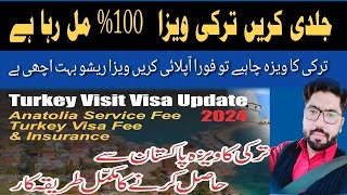 How to Get Turkey Visit Visa From Pakistan 2024  Turkey Visa For Pakistani 100 [upl. by Normac]