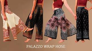 Wickelhose Palazzo Wrap Pants richtig binden Anleitung [upl. by Lebbie986]