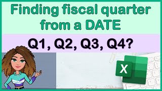 Extracting the fiscal quarter from a date in excel one method to find the financial quarter [upl. by Crowley14]