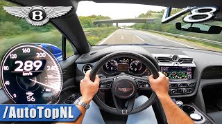 2021 Bentley Bentayga V8 TOP SPEED on AUTOBAHN NO SPEED LIMIT by AutoTopNL [upl. by Wardlaw]