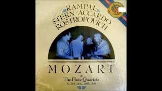 Mozart Complete Flute Quartets 1986 RampalSternAccardoRostropovich [upl. by Magdala]