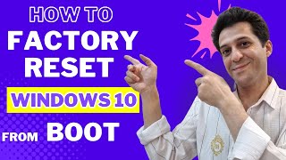 How to Factory Reset Windows 10 From Boot [upl. by Nanji5]