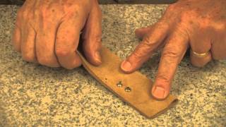 How To Set A Rivet In Leather [upl. by Trakas]