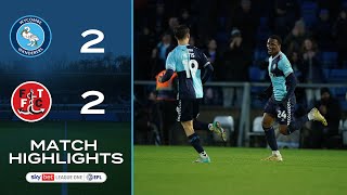 HIGHLIGHTS  Wycombe 22 Fleetwood [upl. by Llerud]