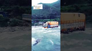 6 Wheller Truck Crossing Dangerous River😱offroad bajura dangerous crossriver trucklife [upl. by Atiuqel]