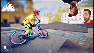 I BIKED A SECRET SKATEPARK  Descenders [upl. by Tterrab100]