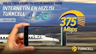 Trenlerin En Hızlısı Maglev İnternetin En Hızlısı Turkcell 45G [upl. by Hailed]