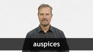 How to pronounce AUSPICES in American English [upl. by Minerva663]