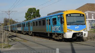 Metro Trains at the Bakers Road Level Crossing [upl. by Enitsuj]