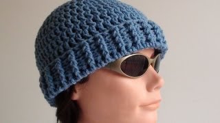 Crochet Mens Beanie [upl. by Ecitnerp23]