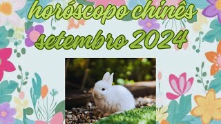 Horóscopo Chinês  Setembro 2024  Coelho [upl. by Clementi173]