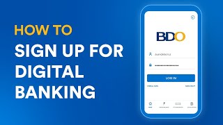 How to Sign Up for BDO Digital Banking [upl. by Ateiluj]