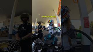 Gas station activities 💀 KingCity636 ✨Recorded with insta360 X4 link in bio✨ bikerchick [upl. by Pronty]