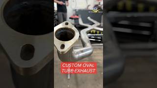 Custom MandrelBent Oval Tube Exhaust Fabrication at V8 Speed and Resto [upl. by Perri]