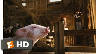 Charlottes Web 310 Movie CLIP  Wilbur Meets Charlotte 2006 HD [upl. by Otanutrof]