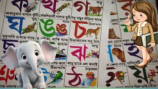 কখগঘঙ Bengali Alphabet ব্যঞ্জনবর্ণ ছোটদের বর্ণমালা Kids Education subahbabylove [upl. by Eillas840]