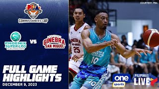 Phoenix vs Brgy Ginebra highlights  PBA Season 48 Commissioners Cup  Dec 9 2023 [upl. by Droflim]