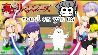 TR boys react to yn as Marin kitagawa and Komi shouko TR×YN [upl. by Anele117]