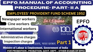 MANUAL OF ACCOUNTING PROCEDURE PART II AI EPFO Iepfo pf pension [upl. by Uyekawa]