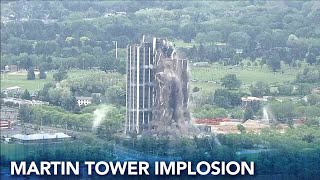 Defunct Bethlehem Steels 21story HQ Martin Tower imploded [upl. by Moreta]