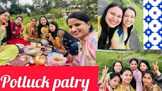 Ladies Potluck partyWhat is potluck party🤔Full enjoymentHow to arrange a potluck😊 [upl. by Ayotal]