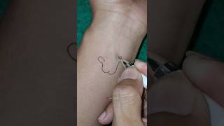 Simple metal symbol hand tattoo djremix remix tattooartist [upl. by Hooker]