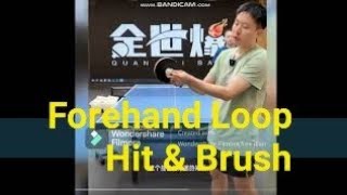 Table Tennis  ForeHand Arc Power Hitting Short Explaination 乒乓弧线，力量，打摩。 [upl. by Eninaj]