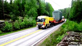 230ton heavy transformer hill climb by Silvasti Ltd [upl. by Georgeanne962]