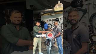 Delivery of Royal Enfield classic350 bs6 halcyon green 2024royal enfield Youtube shorts ev motors [upl. by Ailatan]