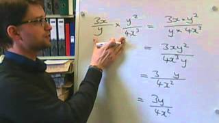 Multiplying and Dividing Algebraic Fractions [upl. by Eittam]