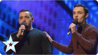 Richard and Adam singing The Impossible Dream  Week 2 Auditions  Britains Got Talent 2013 [upl. by Noxin993]