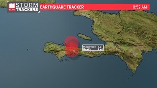 Haiti earthquake today  72 magnitude Saturday morning [upl. by Arimlede]